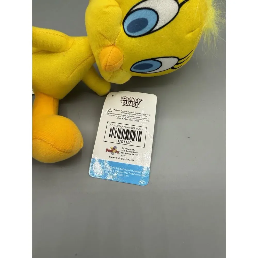 Tweety Bird Plush 7” Looney Tunes NWT Yellow Stuffed Animal Toy